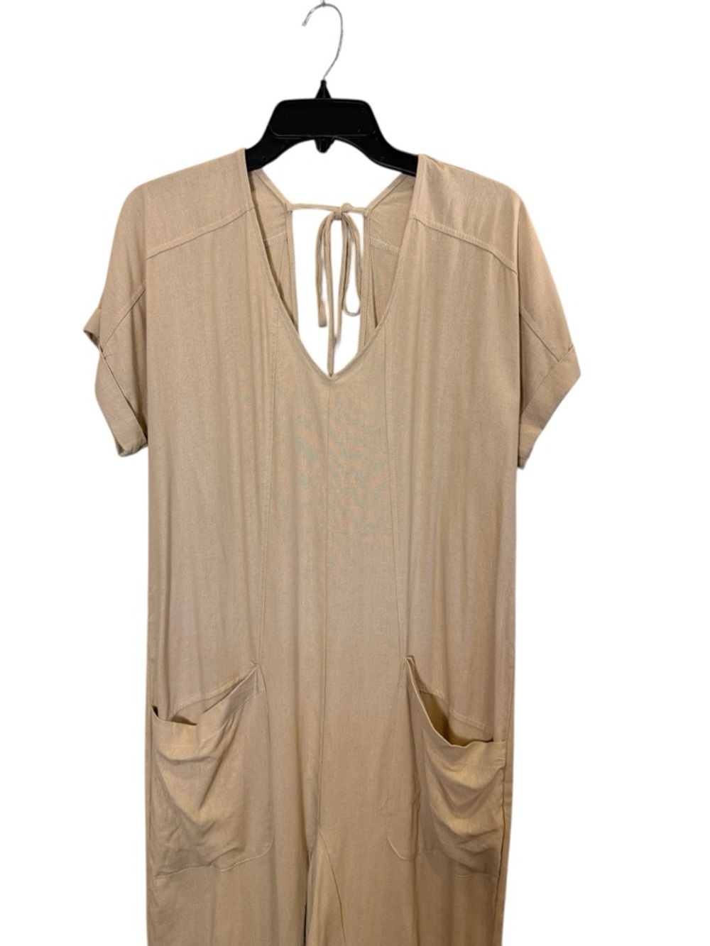Carole Christian Women’s Cottagecore Lagenlook Boxy Short Sleeve Jumpsuit Sz M